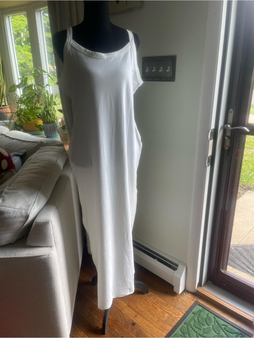 CBR White Sleeveless Maxi Dress